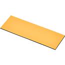 Magnetische magazijnkaartjes, geel, 25 x 100 mm,