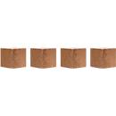 Magnetoplan Design Magnet Wood Cube, carré, force d'adhérence 4 kg, L 20 x P 20 x H 20 mm, bois de noyer certifié FSC®, lot de 4
