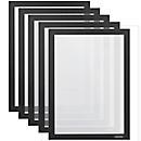 Magnetoplan Magnetrahmen magnetofix, A4 Hoch-/Querformat, PVC, schwarz, 5 Stück