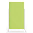 Magnetoplan mobile Moderationstafel VarioPin White, Hoch-/Querformat, 2-seitig nutzbar, B 1000 x H 1800 mm, Filz/Aluminium, grün/weiß