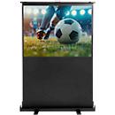 Magnetoplan mobile Pull-Up Bodenleinwand, B 1940 x H 1090 mm, für den Innenbereich, 16:9, Bildqualität 4K HD, höhenverstellbar, PVC, schwarz-weiß