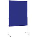 Magnetoplan Moderationstafel, fahrbar, 3 Oberflächen zur Auswahl, standfest, blau