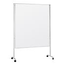 magnetoplan® Stellwand, mobil, doppelseitig, B 1500 x T 1200 mm, weiss, emailliert