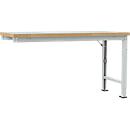 Manuflex aanbouw-werkbank Profi speciaal, tafelblad kunststof, 1750 x 700 mm, lichtgrijs