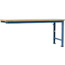 Manuflex aanbouw-werkbank Profi speciaal, tafelblad kunststof, 2000 x 700 mm, briljantblauw