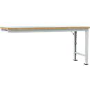 Manuflex aanbouw-werkbank Profi speciaal, tafelblad kunststof, 2000 x 700 mm, lichtgrijs