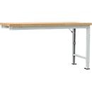 Manuflex aanbouw-werkbank Profi speciaal, tafelblad multiplex, 1750 x 700 mm, lichtgrijs