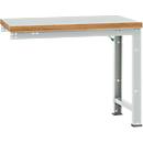 Manuflex aanbouw-werkbank Profi standaard, tafelblad kunststof, 1250 x 700 mm, lichtgrijs