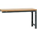 Manuflex aanbouw-werkbank Profi standaard, tafelblad multiplex, 1750 x 700 mm, antraciet