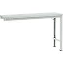 Manuflex aanbouwtafel UNIVERSAL Speciaal, 1500 x 800 mm, kunststof lichtgrijs, lichtgrijs