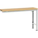 Manuflex aanbouwtafel UNIVERSAL Speciaal, 1500 x 800 mm, multiplex natuur, lichtgrijs