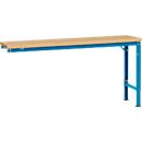 Manuflex aanbouwtafel UNIVERSAL Speciaal, 1750 x 800 mm, multiplex natuur, lichtblauw