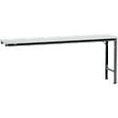 Manuflex aanbouwtafel UNIVERSAL Speciaal, 2000 x 800 mm, kunststof lichtgrijs, antraciet