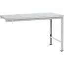 Manuflex aanbouwtafel UNIVERSAL Speciaal, tafelblad kunststof, 1500 x 1000, lichtgrijs