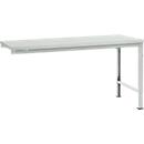 Manuflex aanbouwtafel UNIVERSAL Speciaal, tafelblad kunststof, 1750 x 1000, lichtgrijs