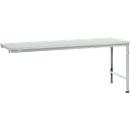 Manuflex aanbouwtafel UNIVERSAL Speciaal, tafelblad kunststof, 2000 x 1000, lichtgrijs