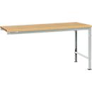 Manuflex aanbouwtafel UNIVERSAL Speciaal, tafelblad multiplex, 1750 x 1000, lichtgrijs