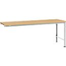 Manuflex aanbouwtafel UNIVERSAL Speciaal, tafelblad multiplex, 2000 x 1000, lichtgrijs