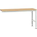 Manuflex aanbouwtafel UNIVERSAL Standaard, 1750 x 800 mm, multiplex natuur, lichtgrijs