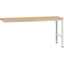 Manuflex aanbouwtafel UNIVERSAL Standaard, 2000 x 800 mm, multiplex natuur, lichtgrijs