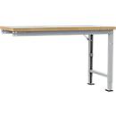 Manuflex Anbauwerkbank Profi Spezial, Tischplatte Kunststoff, 1500 x 700 mm, alusilber