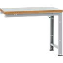 Manuflex Anbauwerkbank Profi Standard, Tischplatte Kunststoff, 1250 x 700 mm, brillantblau