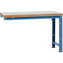 Manuflex Anbauwerkbank Profi Standard, Tischplatte Kunststoff, 1500 x 700 mm, brillantblau