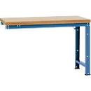 Manuflex Anbauwerkbank Profi Standard, Tischplatte Multiplex, 1500 x 700 mm, brillantblau