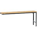 Manuflex Ansatztisch UNIVERSAL Spezial, 2000 x 800 mm, Multiplex natur, anthrazit
