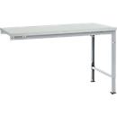 Manuflex Ansatztisch UNIVERSAL Spezial, Tischplatte Kunststoff, 1500x1000, alusilber
