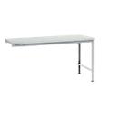 Manuflex Ansatztisch UNIVERSAL Spezial, Tischplatte Kunststoff, 1750x1000, alusilber