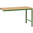 Manuflex Ansatztisch UNIVERSAL Spezial, Tischplatte Multiplex, 1500x1000, resedagrün