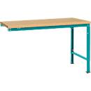 Manuflex Ansatztisch UNIVERSAL Spezial, Tischplatte Multiplex, 1500x1000, wasserblau