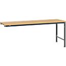 Manuflex Ansatztisch UNIVERSAL Spezial, Tischplatte Multiplex, 2000x1000, anthrazit