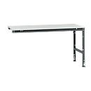 Manuflex Ansatztisch UNIVERSAL Standard, Tischplatte Kunststoff, 1750x1000, anthrazit
