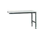 Manuflex Ansatztisch UNIVERSAL Standard, Tischplatte Melamin, 1500x1000, anthrazit
