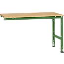 Manuflex Ansatztisch UNIVERSAL Standard, Tischplatte Multiplex, 1500x1000, resedagrün