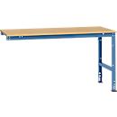Manuflex Ansatztisch UNIVERSAL Standard, Tischplatte Multiplex, 1750x1000, brillantblau