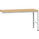Manuflex Ansatztisch UNIVERSAL Standard, Tischplatte Multiplex, 1750x1000, lichtgrau