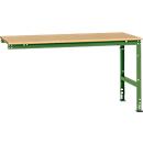 Manuflex Ansatztisch UNIVERSAL Standard, Tischplatte Multiplex, 1750x1000, resedagrün