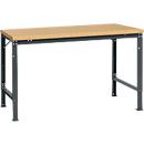Manuflex basistafel UNIVERSAL Speciaal, 1500 x 1000 mm, multiplex natuur, antraciet