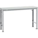 Manuflex basistafel UNIVERSAL Speciaal, 1500 x 800 mm, kunststof lichtgrijs, aluminium zilver
