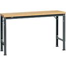Manuflex basistafel UNIVERSAL Speciaal, 1500 x 800 mm, multiplex natuur, antraciet
