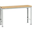 Manuflex basistafel UNIVERSAL Speciaal, 1500 x 800 mm, multiplex natuur, lichtgrijs