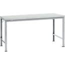 Manuflex basistafel UNIVERSAL Speciaal, 1750 x 1000 mm, kunststof lichtgrijs, aluminium zilver