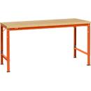 Manuflex basistafel UNIVERSAL Speciaal, 1750 x 1000 mm, multiplex natuur, roodoranje