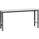Manuflex basistafel UNIVERSAL Speciaal, 1750 x 800 mm, kunststof lichtgrijs, antraciet