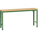 Manuflex basistafel UNIVERSAL Speciaal, 1750 x 800 mm, multiplex natuur, resedagroen