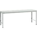 Manuflex basistafel UNIVERSAL Speciaal, 2000 x 1000 mm, kunststof lichtgrijs, lichtgrijs