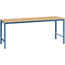 Manuflex basistafel UNIVERSAL Speciaal, 2000 x 1000 mm, multiplex natuur, briljantblauw